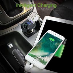 image-ONEVER Car Kit Bluetooth MP3 Player FM Transmitter