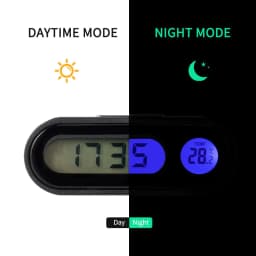 image-Car Digital Clock Temperature Gauge with LED