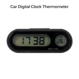 image-Car Digital Clock Temperature Gauge with LED