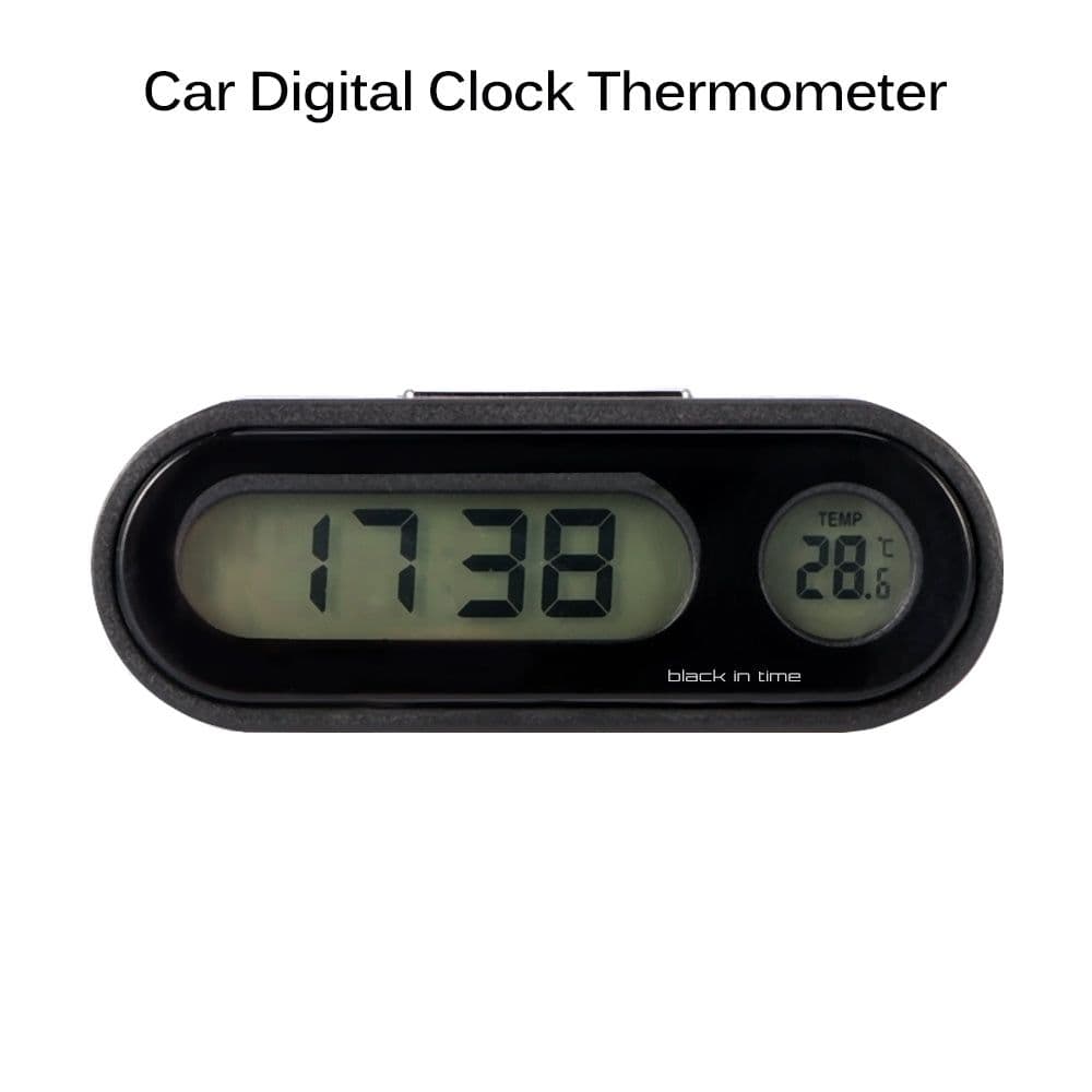 image-Car Digital Clock Temperature Gauge with LED
