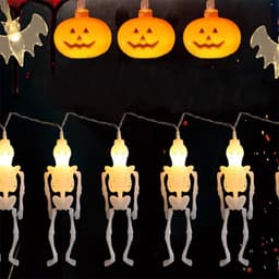 image-Halloween String Lights Lamp Skull Warm White