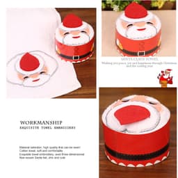image-Christmas Gift Towel Decoration Santa Claus