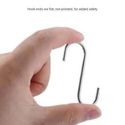image-Stainless Steel Shower Curtain Rings Hooks