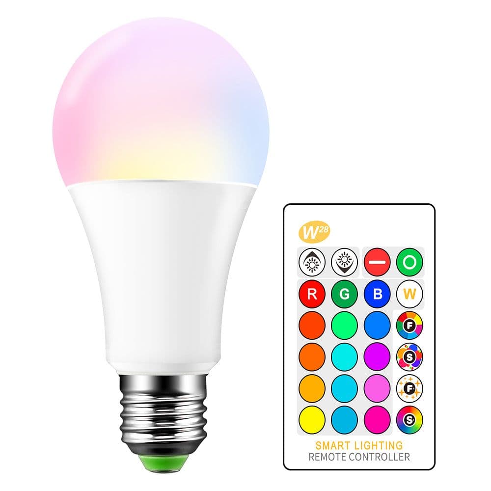 image-RGBW LED Bulb E27 Color Changing Flash Strobe