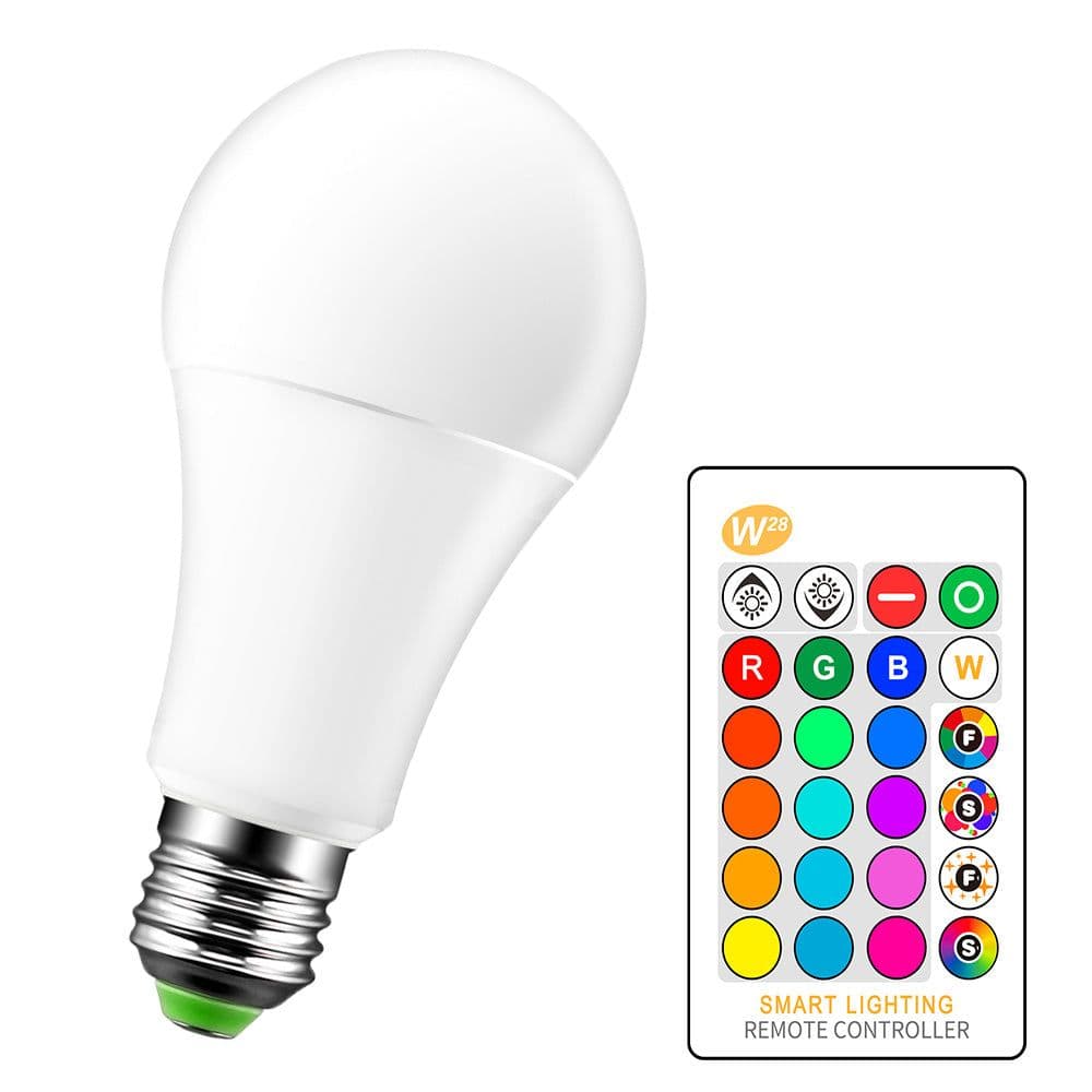 image-RGBW LED Bulb E27 Color Changing Flash Strobe