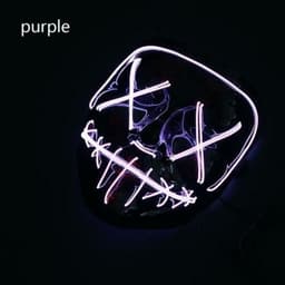 image-Halloween Masks Cosplay Mask Purple Color