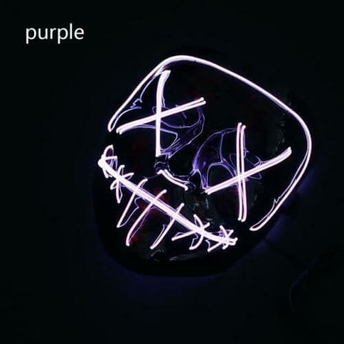 image-Halloween Masks Cosplay Mask Purple Color