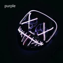 image-Halloween Masks Cosplay Mask Purple Color