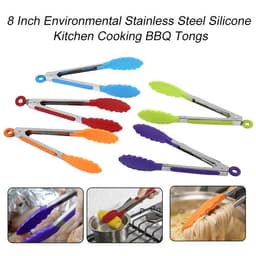 image-8 Inch Non-Slip Stainless Steel Food Clip