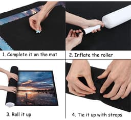image-Jigsaw Puzzle Roll Up Mat for 500/1000/1500pcs
