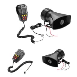image-12V Car Horn Speakers Police Siren Air Horn Megaphone alarm