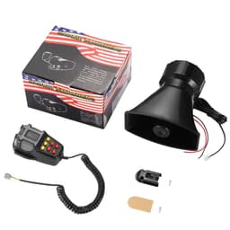 image-12V Car Horn Speakers Police Siren Air Horn Megaphone alarm