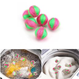 image-6PCS Hair Lint Fluff Grabbing Remover Washing Ball