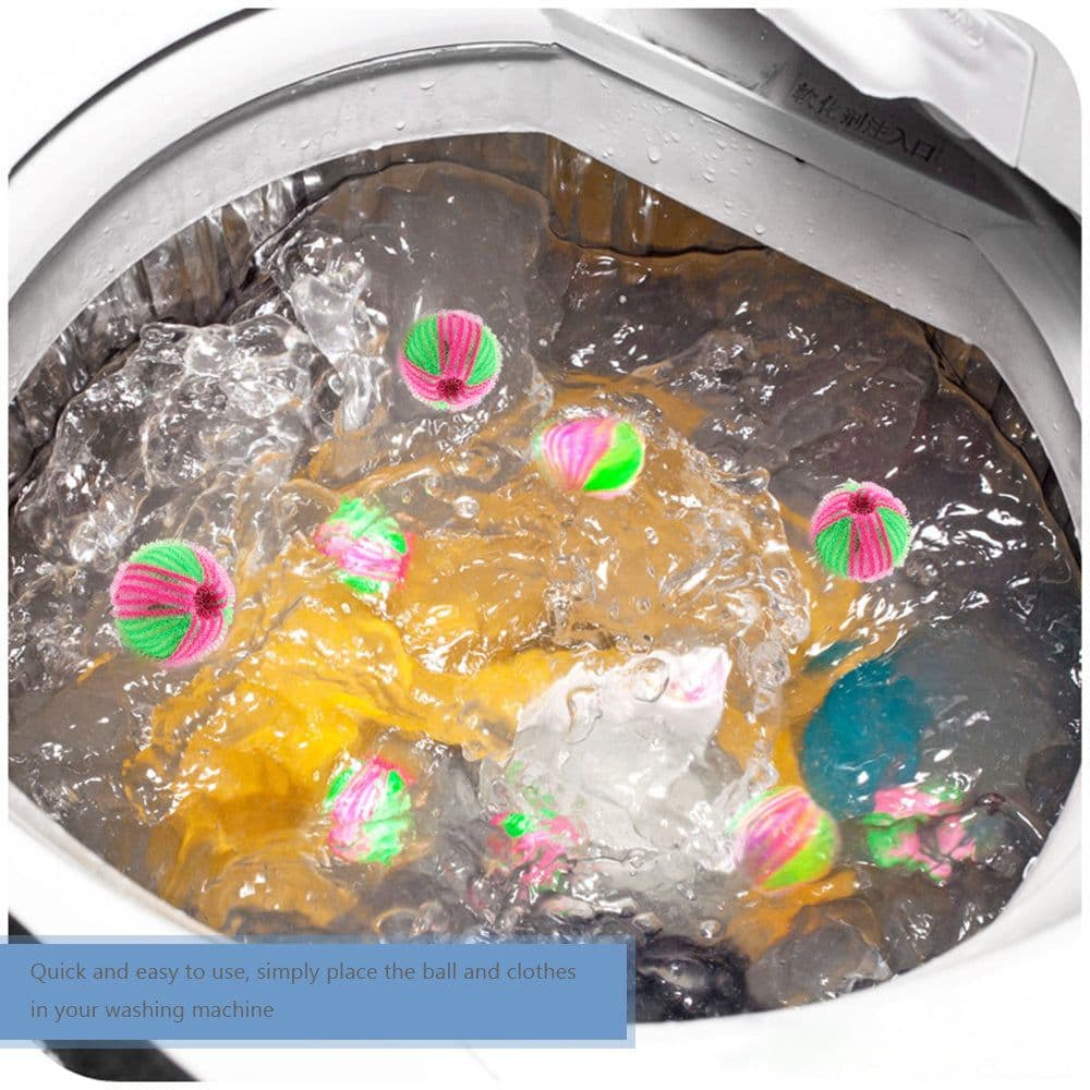 image-6PCS Hair Lint Fluff Grabbing Remover Washing Ball