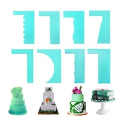 image-8pcs Cake Scraper Kit DIY Cake Baking Scraper