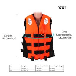 image-Life Jacket Buoyancy Aid Life Vest with Whistle