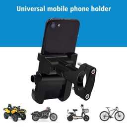 image-Aluminium Bicycle Motorcycle Phone Holder with USB Charger