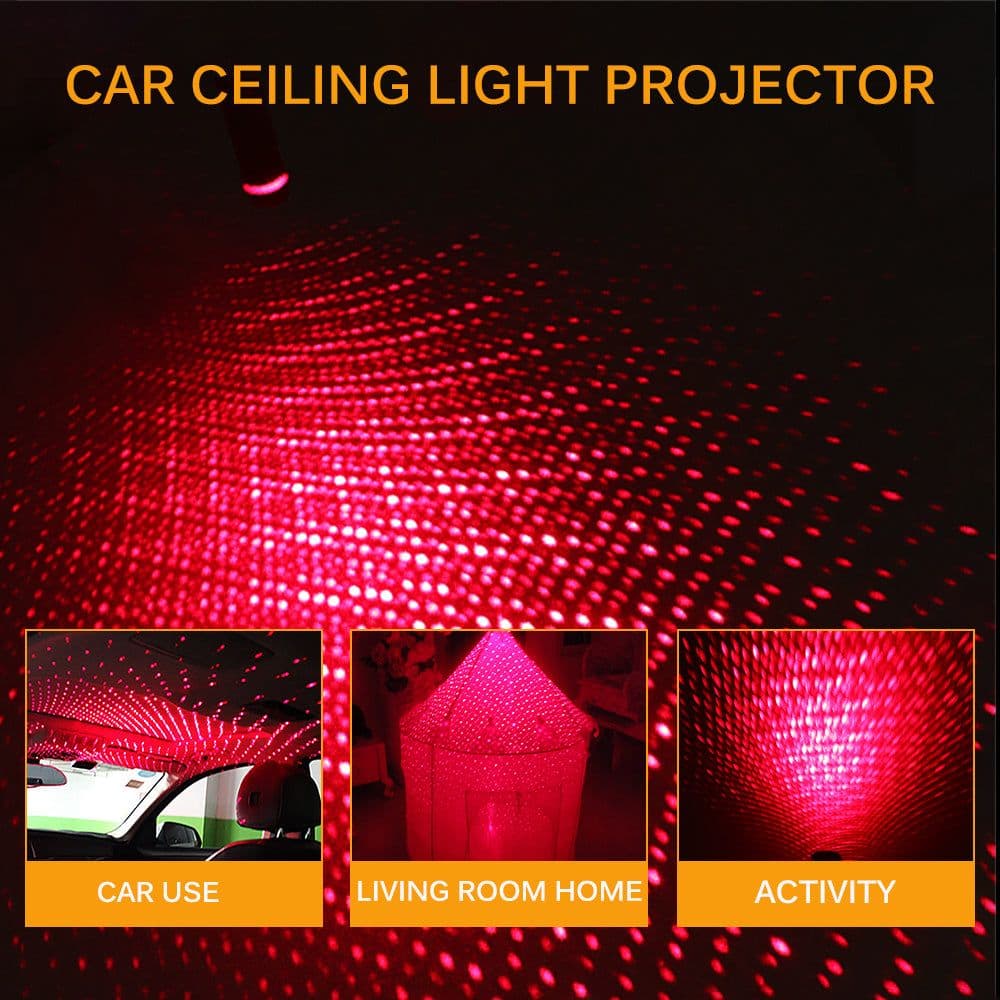 image-Mini LED Car Roof Star Night Lights Projector Pink