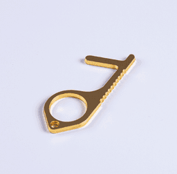 image-2PCS Portable Elevator Tool Antimicrobial Alloy EDC Door Opener