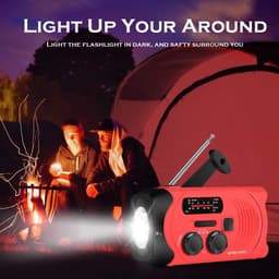 image-Wind Up Solar Radio Emergency Radio Crank Powered