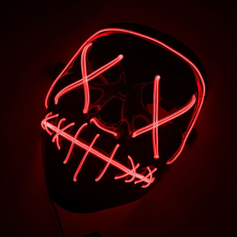 image-Halloween Masks Cosplay Mask Red Color