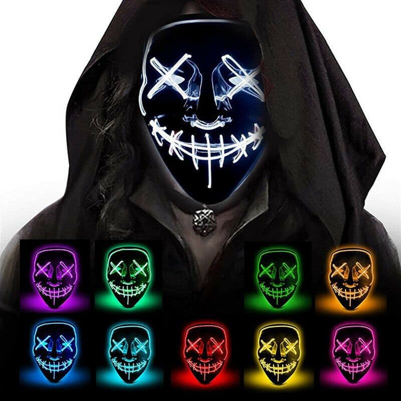 image-Halloween Masks Cosplay Mask Red Color
