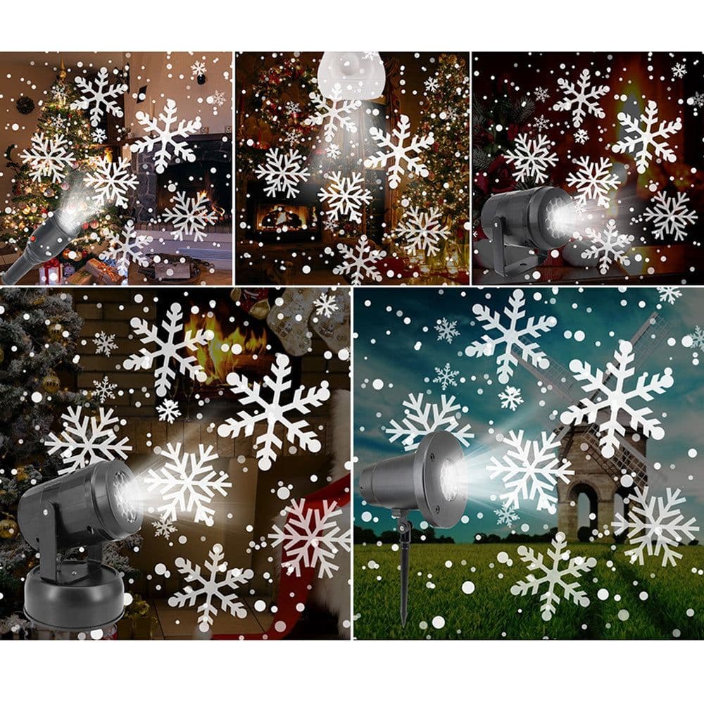 image-Christmas Snowflake LED Projector Lights Landscape
