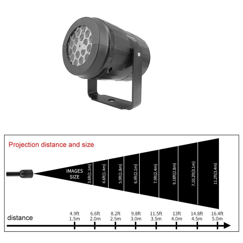 image-Christmas Snowflake LED Projector Lights Landscape