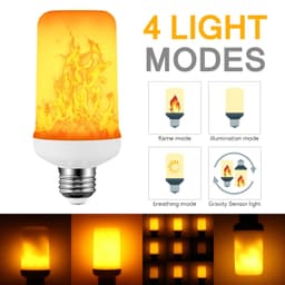 image-Portable LED Simulation Flame Light Bar Outdoor