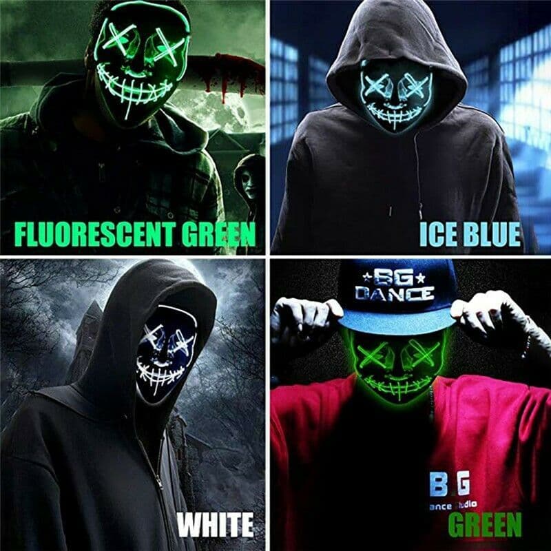 image-Halloween Masks Cosplay Mask Green Color