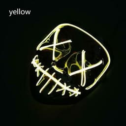image-Halloween Masks Cosplay Mask Yellow Color