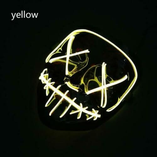 image-Halloween Masks Cosplay Mask Yellow Color