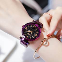image-Stylish Women Starry Skies Watch Bracelet watch with gift box