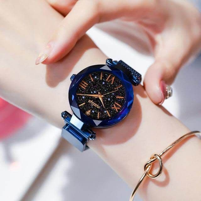 image-Stylish Women Starry Skies Watch Bracelet watch with gift box