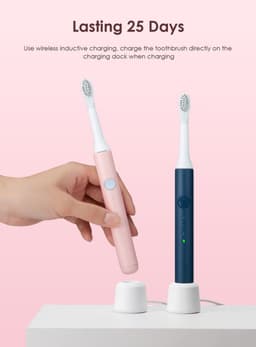 image-Rechargeable Waterproof Ultrasonic Electric Toothbrush for Xiaomi