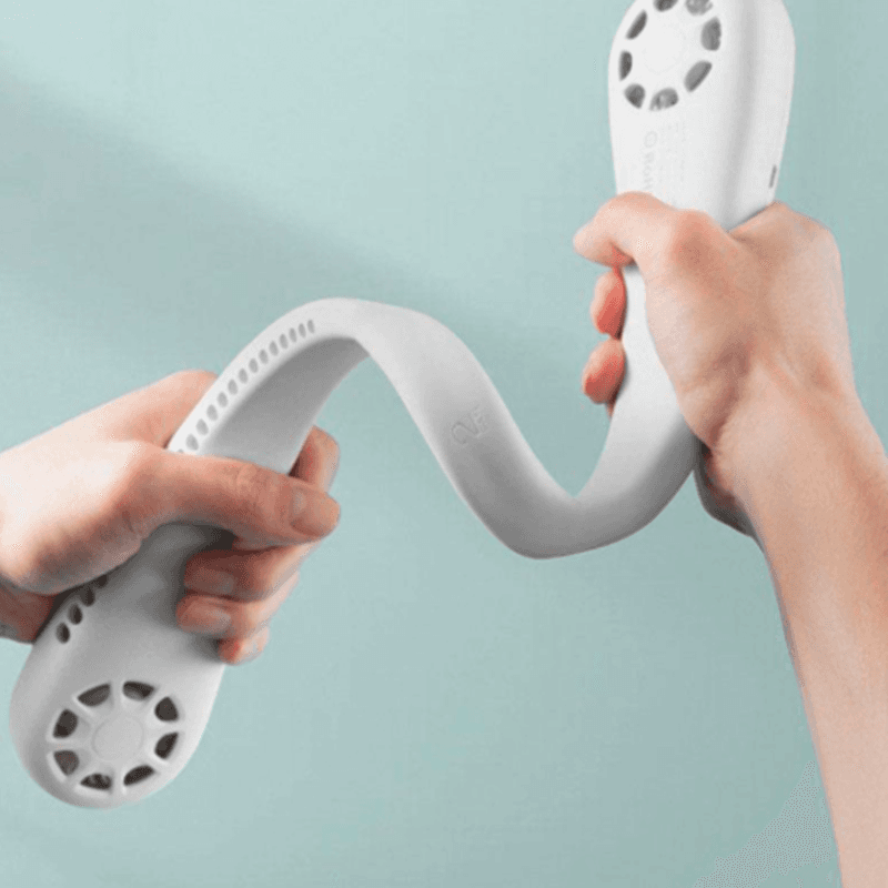 image-Summer Portable Mini Cooling Fan Rechargeable Bladeless Neck Fan