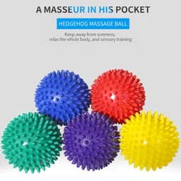 image-Portable Training Grip fitness PVC Hand Trigger Point Massage Ball