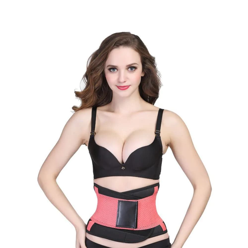 image-Women Body Shapers Waist Cincher Trimmer Pink XL
