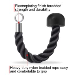 image-Single head Fitness Pull Rope Biceps Cord Cable