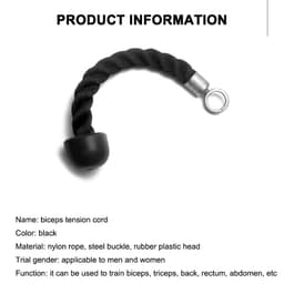 image-Single head Fitness Pull Rope Biceps Cord Cable