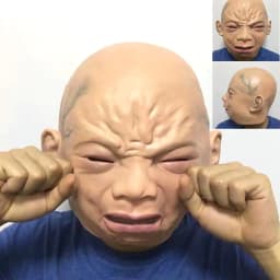 image-Latex Cry Baby Mask Halloween Mask