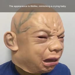 image-Latex Cry Baby Mask Halloween Mask