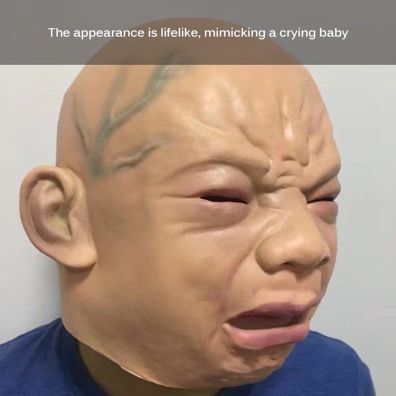 image-Latex Cry Baby Mask Halloween Mask