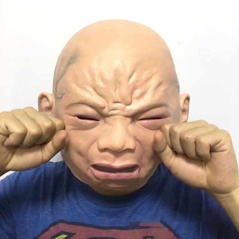 image-Latex Cry Baby Mask Halloween Mask