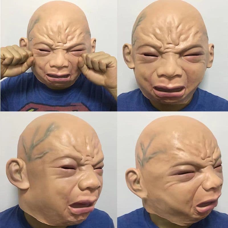 image-Latex Cry Baby Mask Halloween Mask