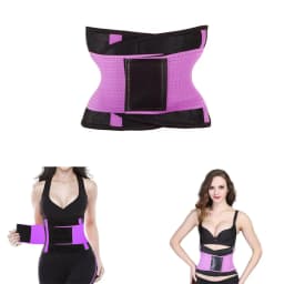 image-Women Body Shapers Waist Cincher Trimmer Purple