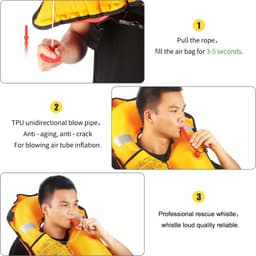 image-Life Jacket Survival Suit Red Color