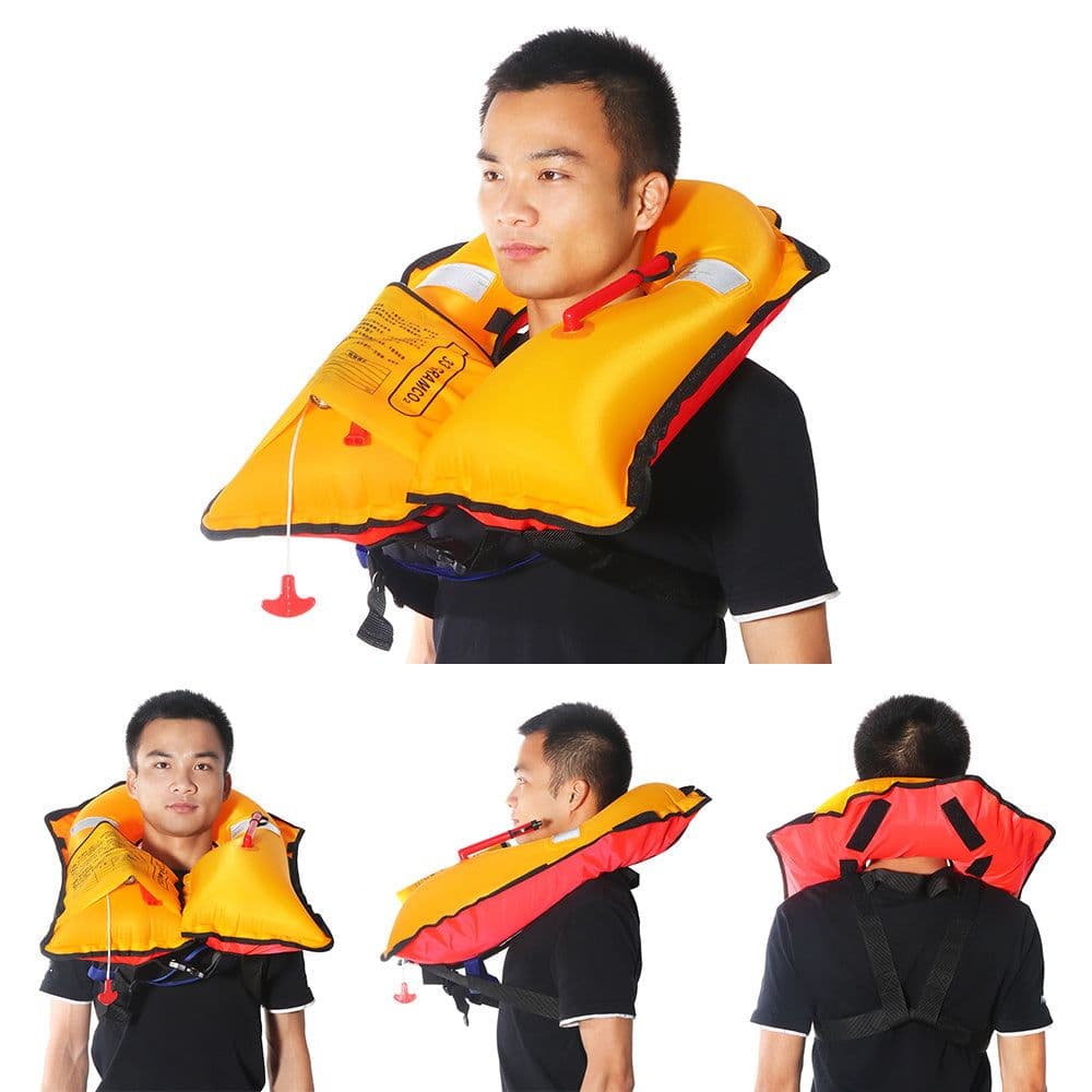 image-Life Jacket Survival Suit Red Color