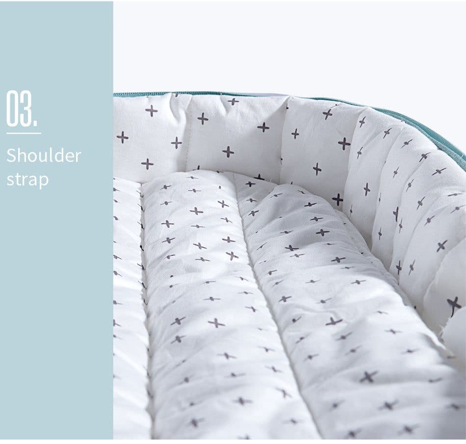 image-Baby Portable Bed Bag Foldable Newborn Travel Crib Carry-on Nest Bed