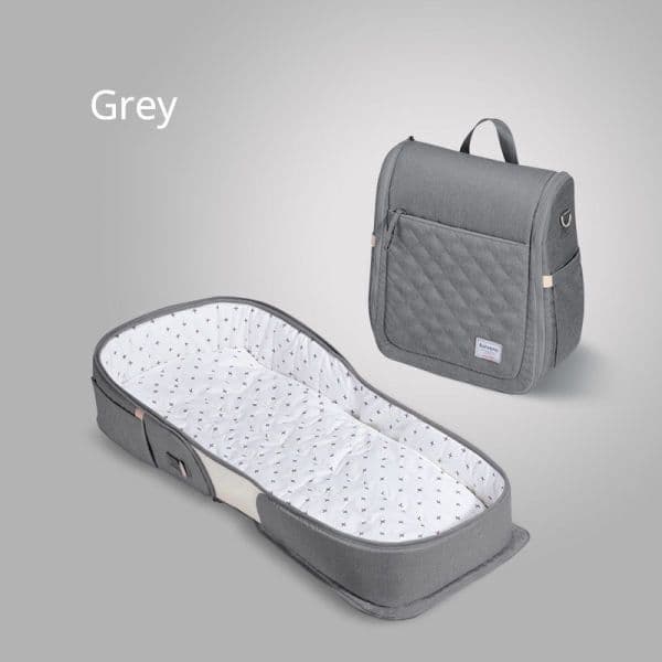image-Baby Portable Bed Bag Foldable Newborn Travel Crib Carry-on Nest Bed